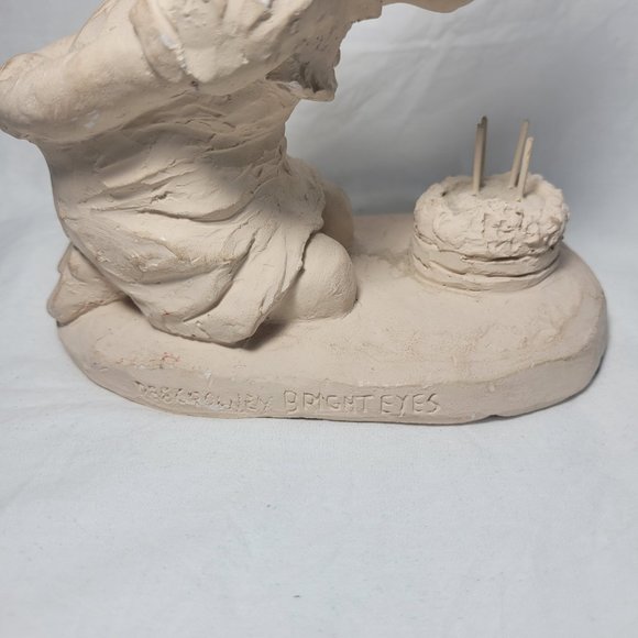Austin Productions Girl Blowing out Birthday Candles Figurine 1989 Sculpture - Picture 3 of 12